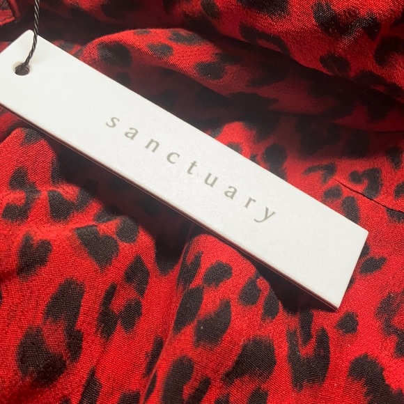 Sanctuary Woman’s Animal Print Wrap Dress size XL - Picture 2 of 4